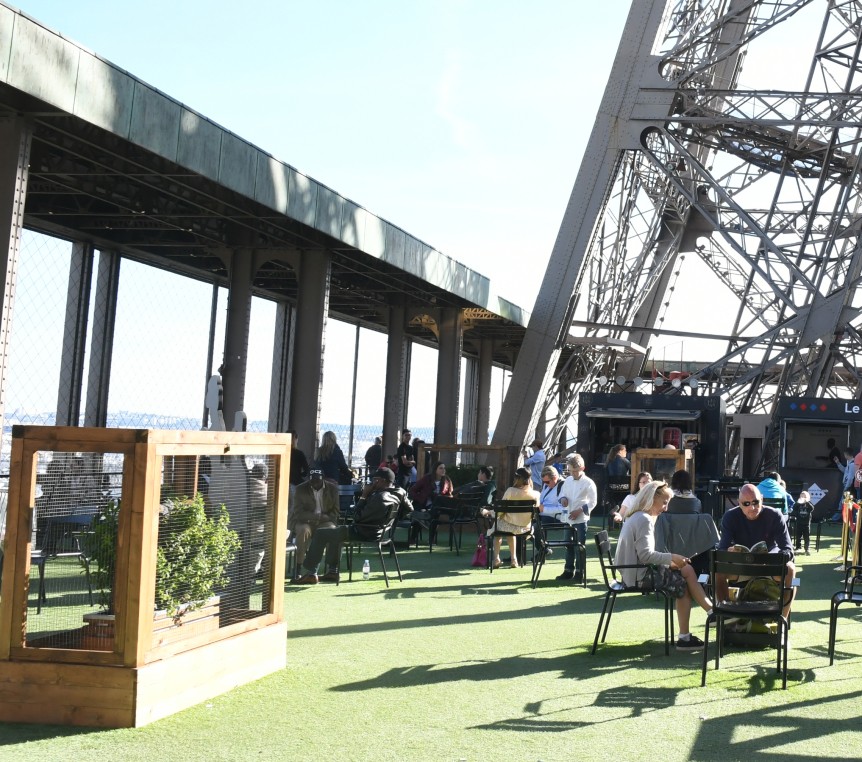 Foto de la terraza de la Torre Eiffel, 2019.